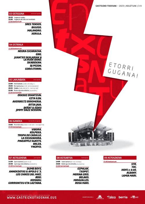 [GASTEIZKO JAIAK 2023] Bulego, Xerula, Malandro