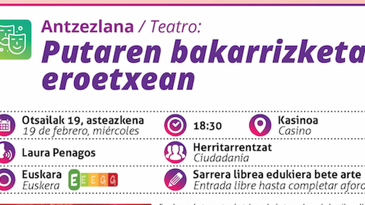 'Putaren bakarrizketa eroetxean', Laura Penagos