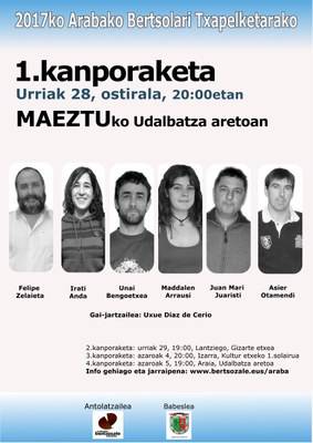 [ARABAKO BERTSOLARI TXAPELKETA] 1. kanporaketa