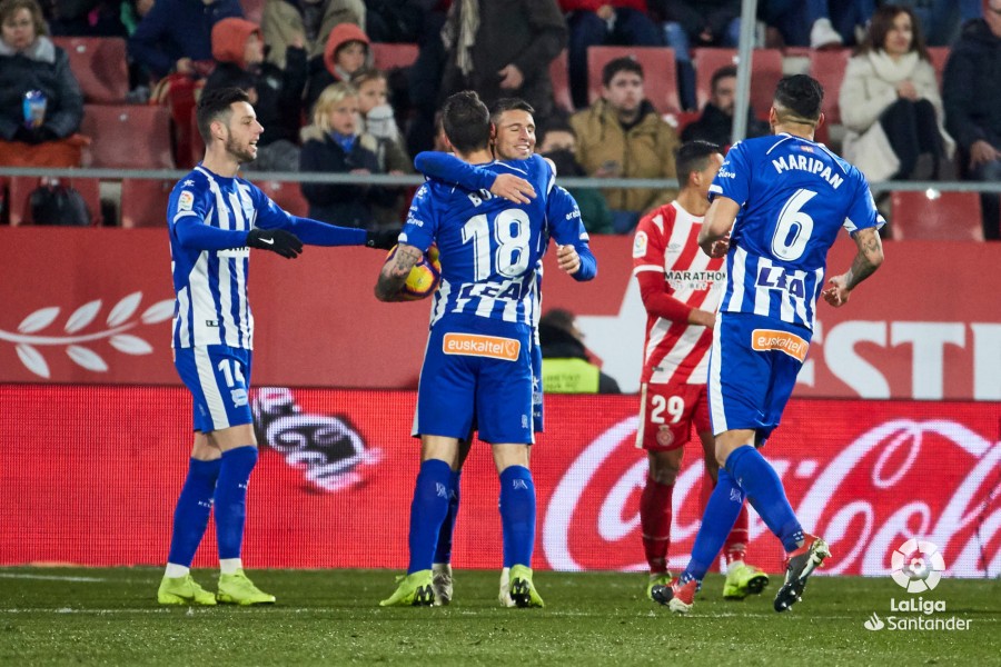 Alavesek goian jarraitzeko puntu bat lortu du Gironan