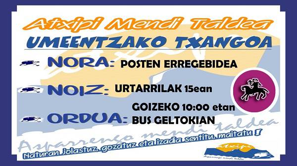 [UMEENTZAKO MENDI IRTEERA] Posten Erregebidea