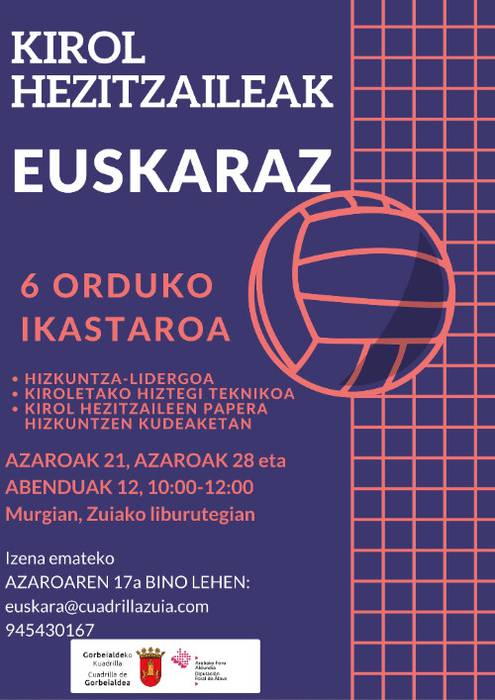 [IKASTAROA] Kirol hezitzaileak euskaraz