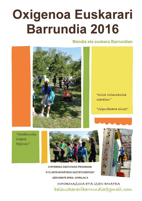 Oxigenoa euskarari [Izena emateko azken eguna] 