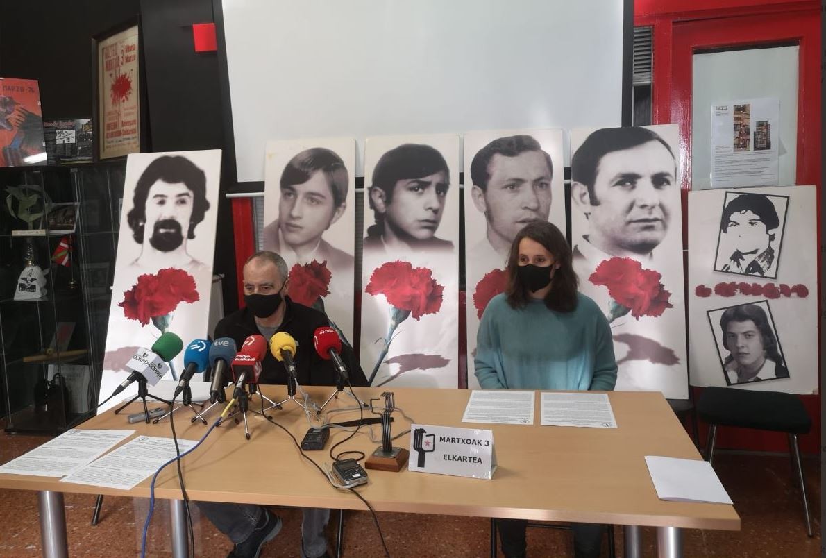 Martxoak 3 Elkarteak memoria osoa eta egungo borrokak aldarrikatu ditu