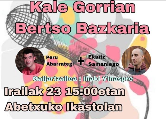 Bertso bazkaria, Peru Abarrategi eta Ekaitz Samaniego