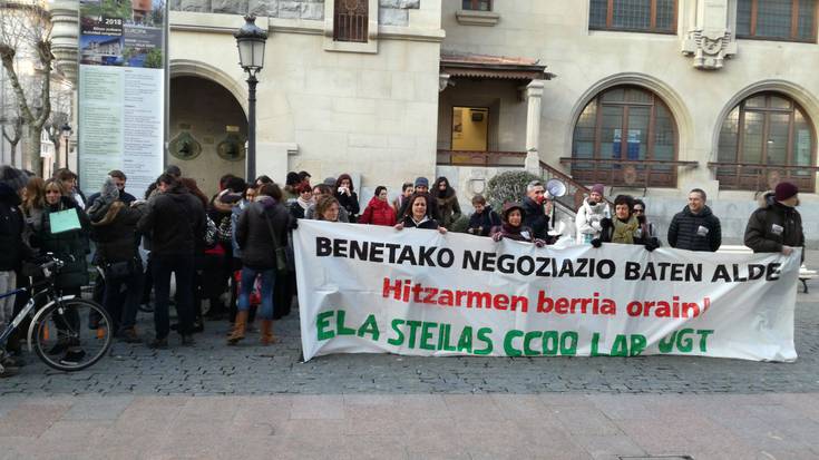 Hitzarmen berria eskatu dute Gizarte Ekimeneko ikastetxe pribatuetako langileek