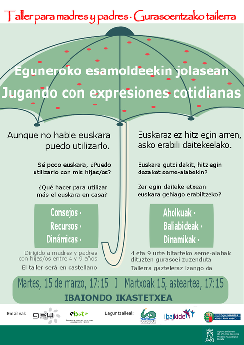 Eguneroko esamoldeekin jolasean - Jugando con expresiones cotidianas