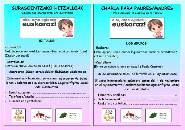 Familian euskararen erabilera sustatzeko tailerrak