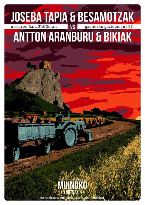 [KONTZERTUAK]  Joseba Tapia & Besamotzak eta Antton Aranburu & Bikiak 