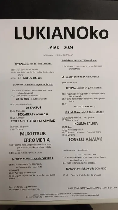 Lukianoko jaiak, DJ Kaktus