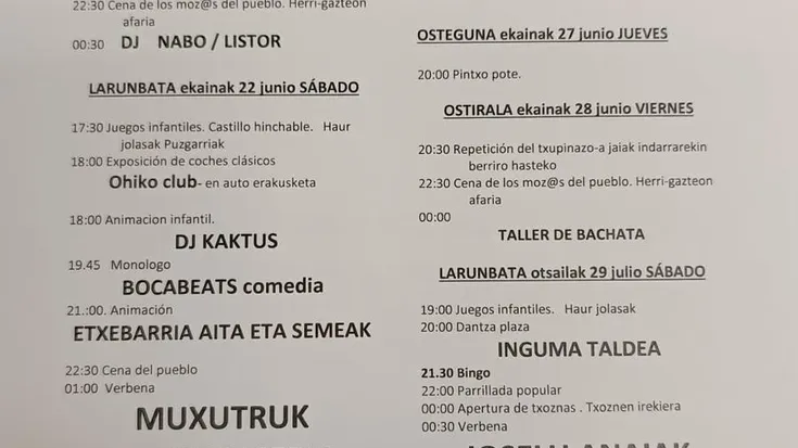 Lukianoko jaiak, DJ Kaktus