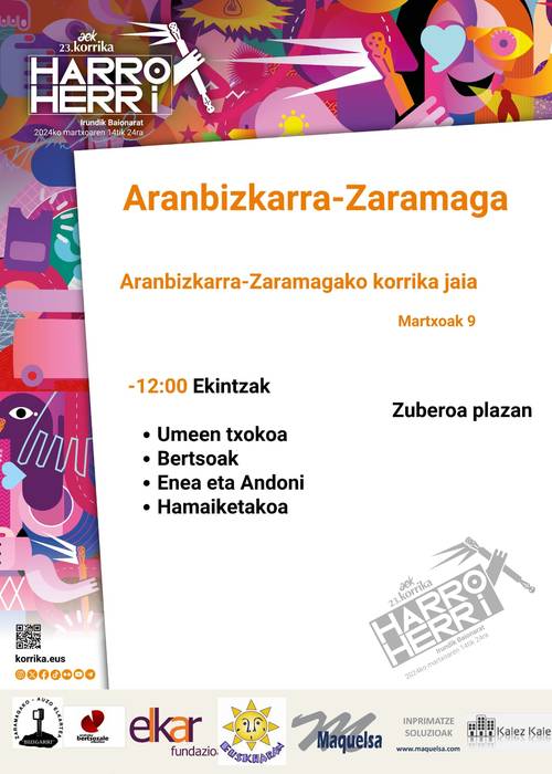 [KORRIKA 2024] Korrika Jaia, Aranbizkarra-Zaramaga