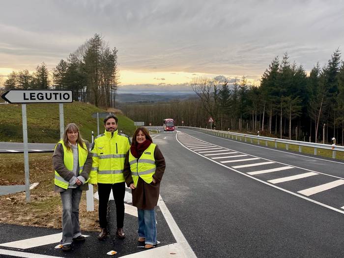 Legutioko saihesbide berriaren obrak amaitu dituzte