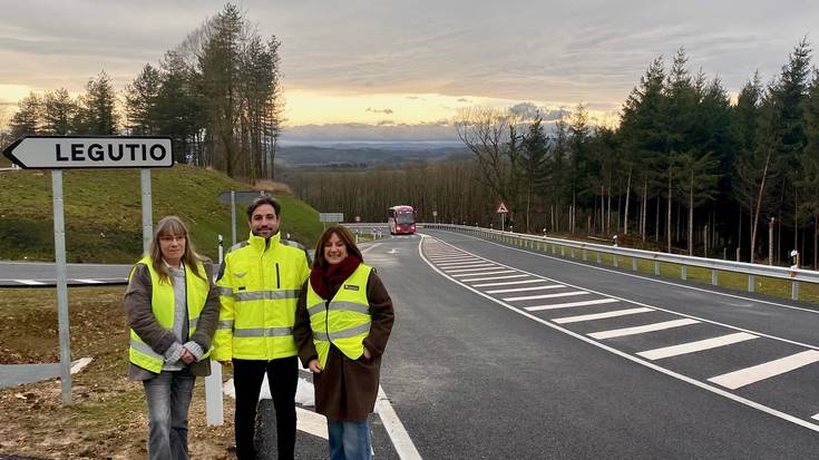 Legutioko saihesbide berriaren obrak amaitu dituzte