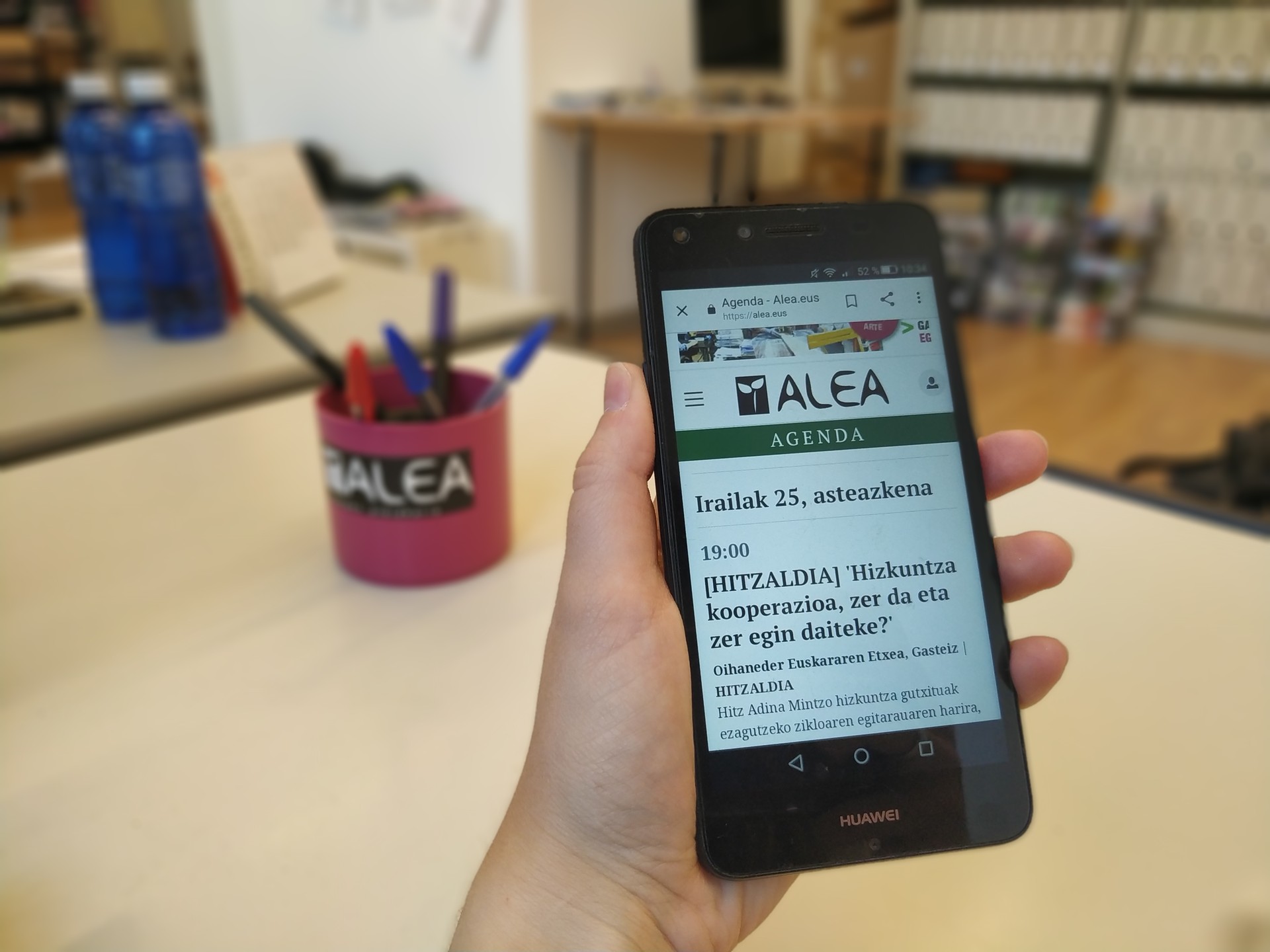 Euskararen Agenda, Telegramen