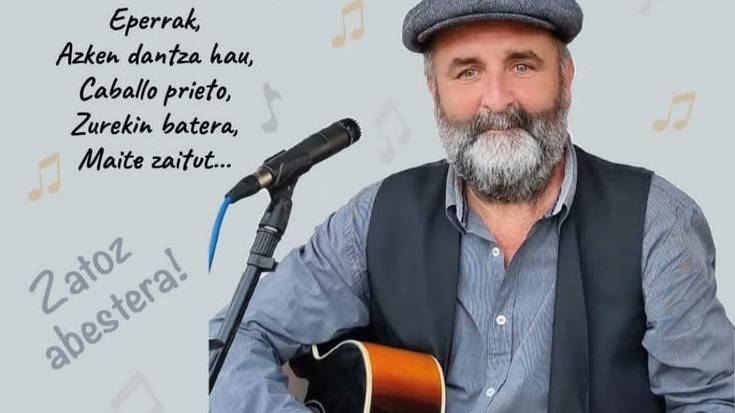 Potxirenean kantari Felipe Zelaietarekin