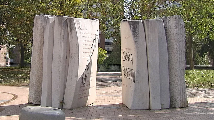 Judimendiko juduen oroitarriari eraso egin diote