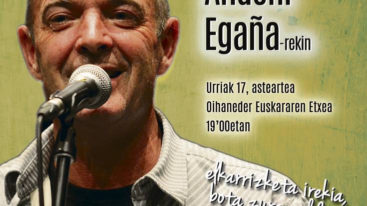 Andoni Egañarekin 'SolasAlean', urriaren 17an