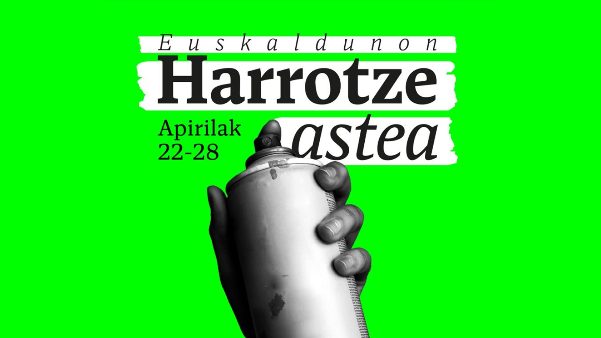 Euskarak kalea behar du! Euskaldunok kalea hartu behar dugu!