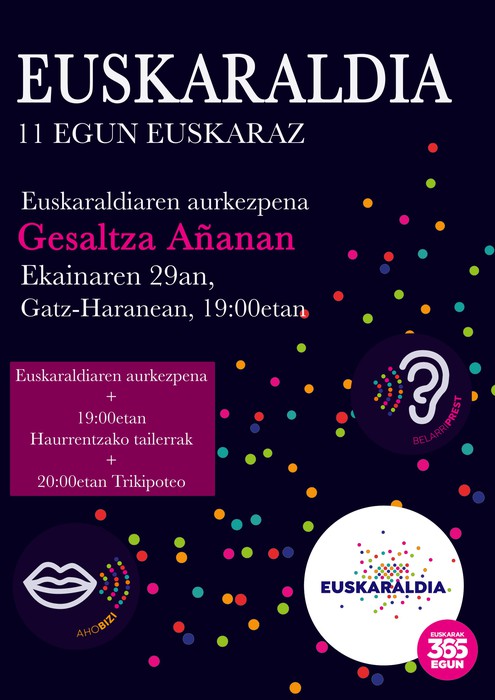 Gaur aurkeztuko dugu Euskaraldia Añanako Kuadrillan