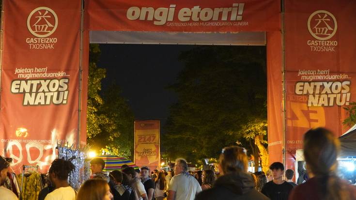 Erromeria giroan joan da txosnetako lehen gaua