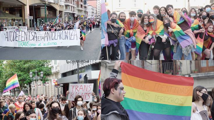 Trans eskubideen aldeko aldarria, ekainaren 28ko mobilizazioen erdigunean