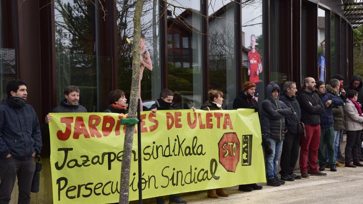 Jazarpen sindikala salatu du LABek Jardines de Uletan