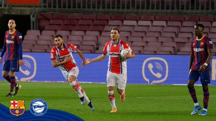 Alavesek amore eman behar izan du Bartzelonaren aurka