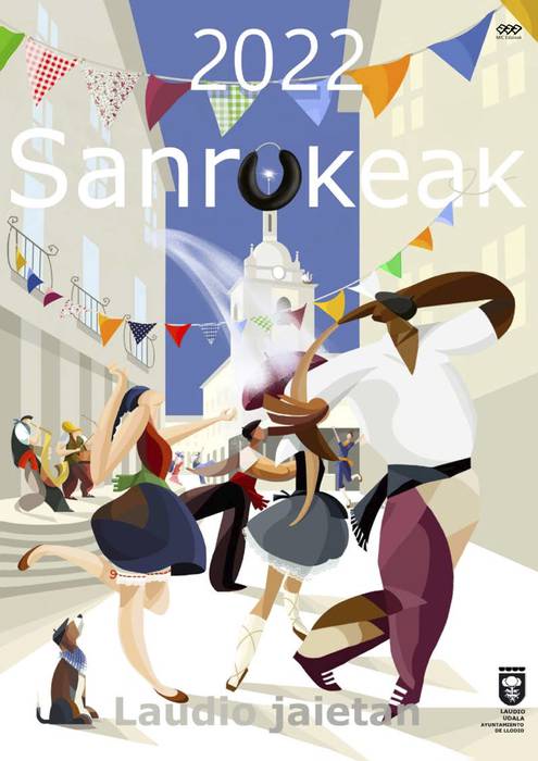 Laudioko jaiak, Korrontzi Oinkari dantza taldearekin