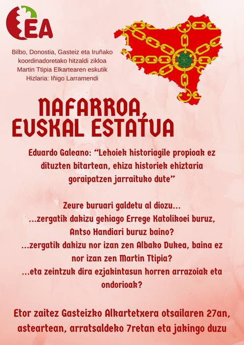 [HITZALDIA 'Nafarroa, euskal estatua'