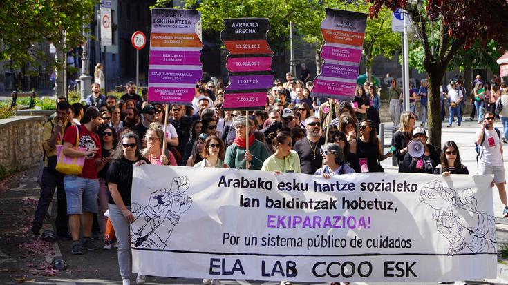 Laugarren greba eguna Arabako esku hartze sozialeko langileentzat