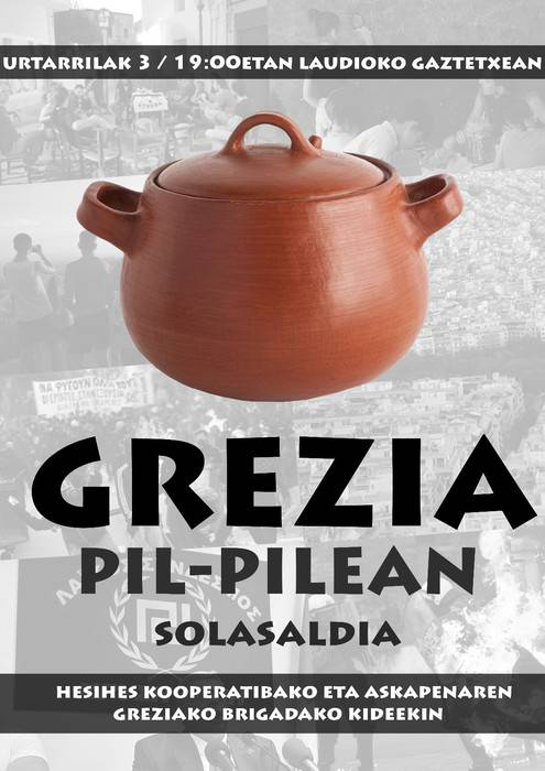 [HITZALDIA] 'Grezia pil-pilean'