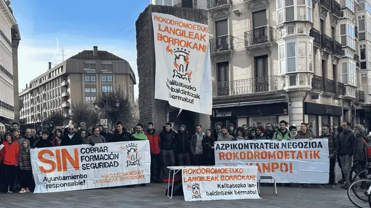 Greba amaitu eta lanera itzuli dira Gasteizko rokodromoetako langileak