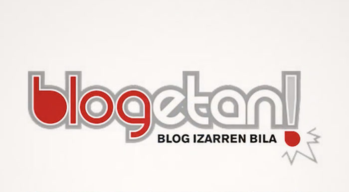 'Blogak testutik harago' jardunaldia egingo da Blogetan lehiaketa ixteko