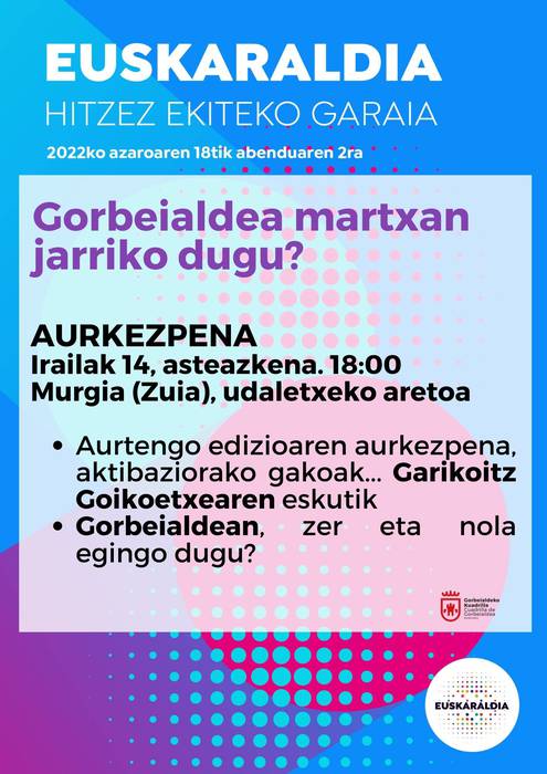Euskaraldia Gorbeialdean