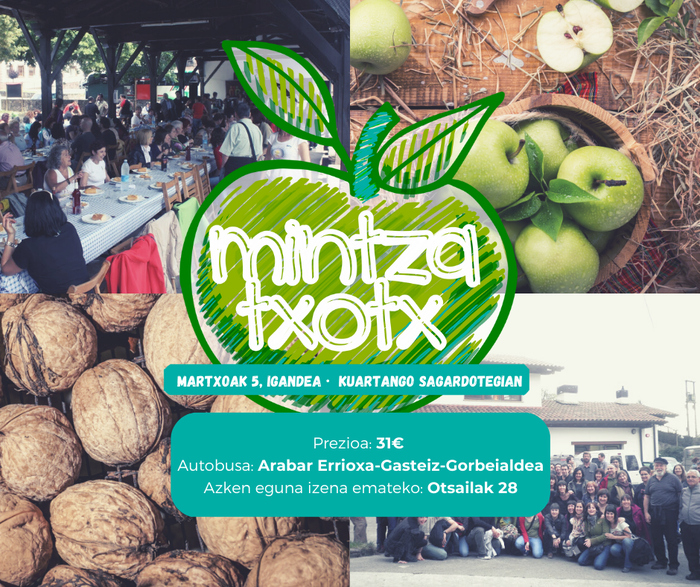 Mintzatxox Kuartango Sagardotegian