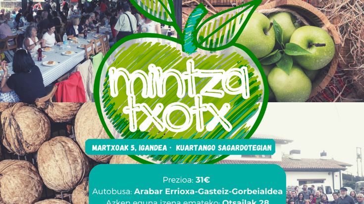 Mintzatxox Kuartango Sagardotegian