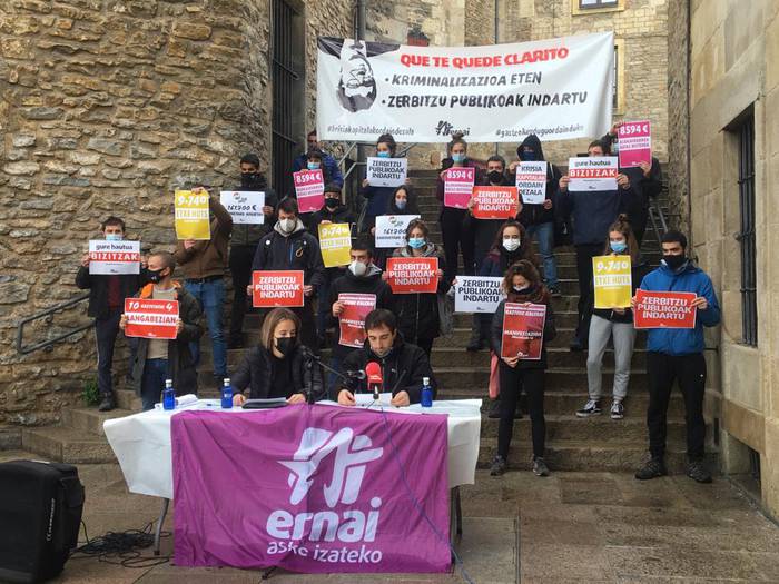 Ernaik manifestazio bat deitu du abenduaren 19rako, "krisia kapitalak ordain dezan"