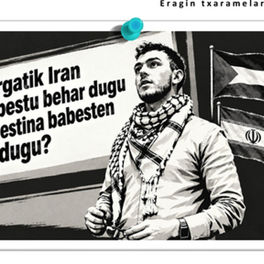 'Zergatik Iran babestu behar dugu Palestina babesten badugu?'