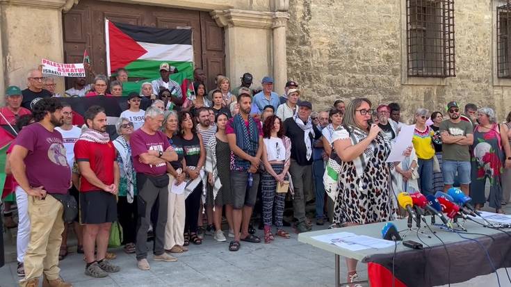 Baraualdia hasi dute Gasteizen Palestinako herriari elkartasuna adierazteko