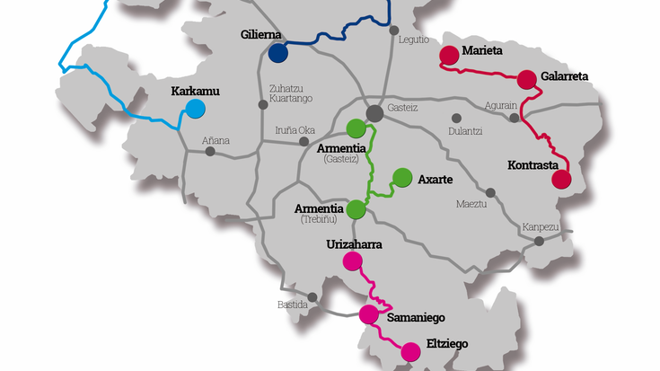 Bost ibilbide Arabako aniztasunaz gozatzeko