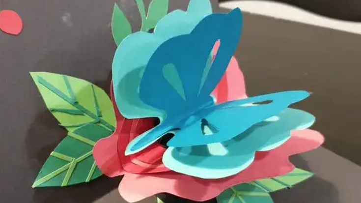 3D ilustrazioa papera erabiliz