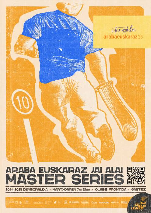 Araba Euskaraz Jai Alai Master Series martxoaren 7, 14 eta 21ean Gasteizko Olabe frontoian