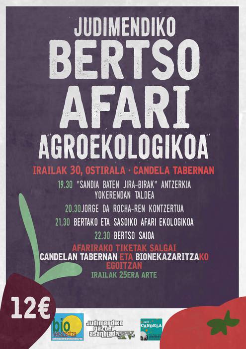 Judimendiko bertso-afari agroekologikoa