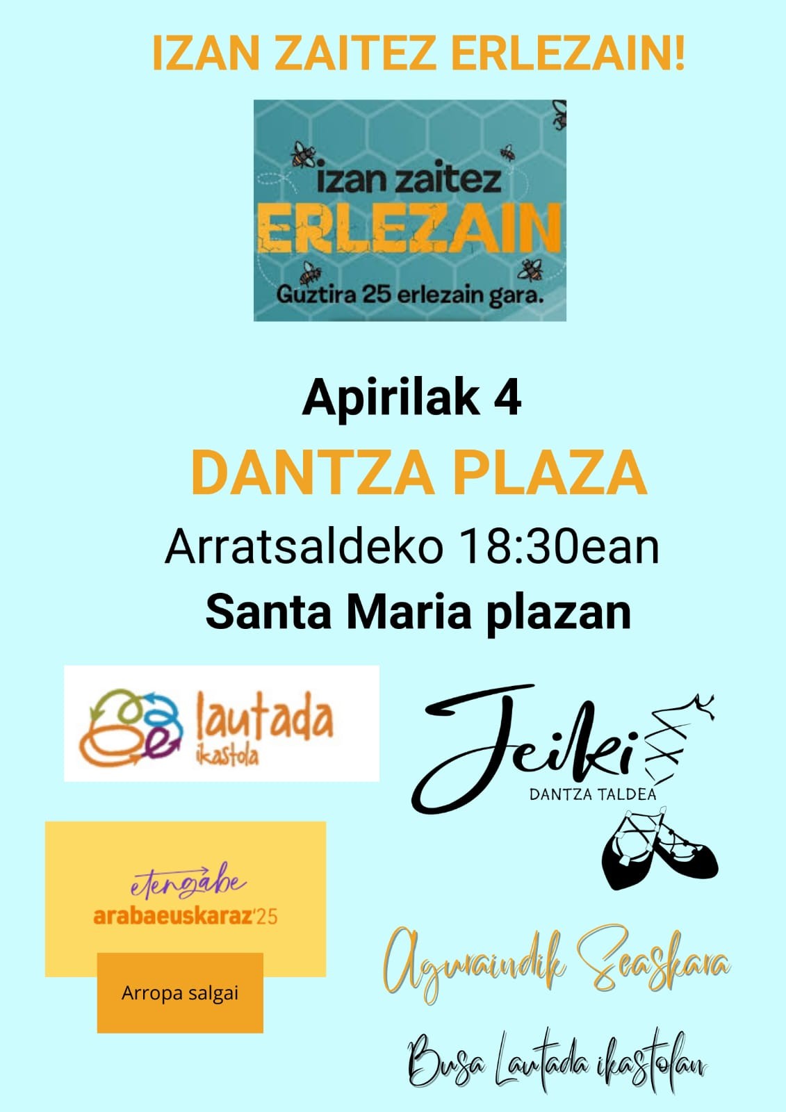 AGURAINDIK SEASKARA, Izan Erlezain kanpaina herriko plazetan