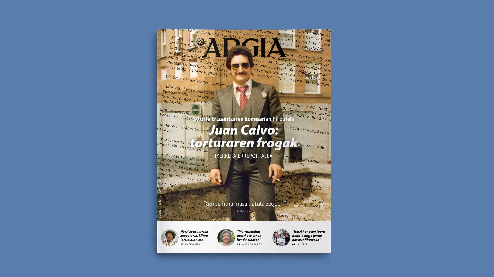 Nola eta zergatik hil zuten Juan Calvo Ertzaintzaren komisarian?