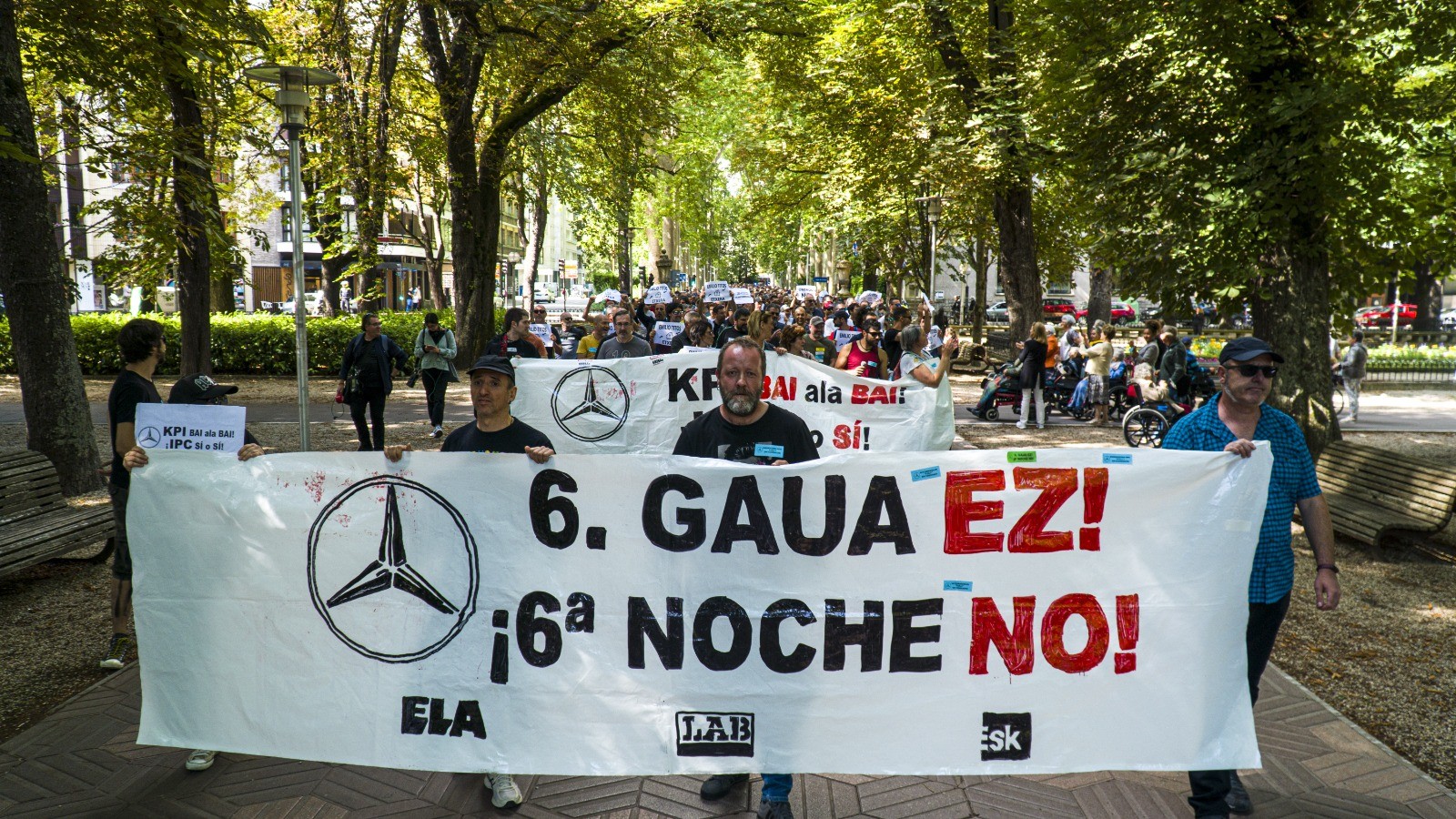 Mercedeseko zuzendaritzak seigarren gauari uko egin dio