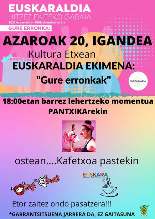 [EUSKARALDIA-OKONDO] 'Gure erronkak', Pantxika Lamur