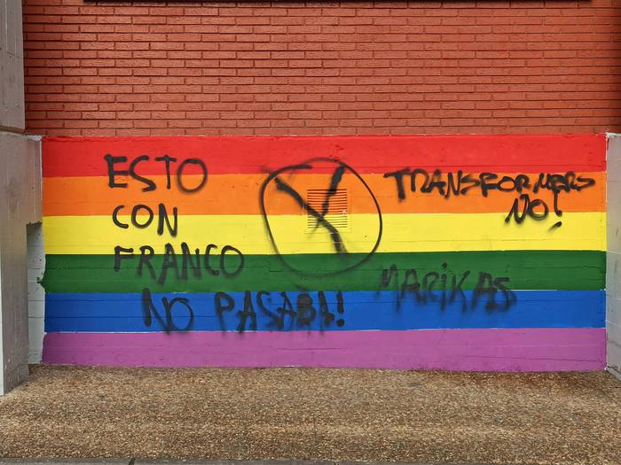 Margoketa homofobo eta transfoboak agertu dira Umandi Ikastolan