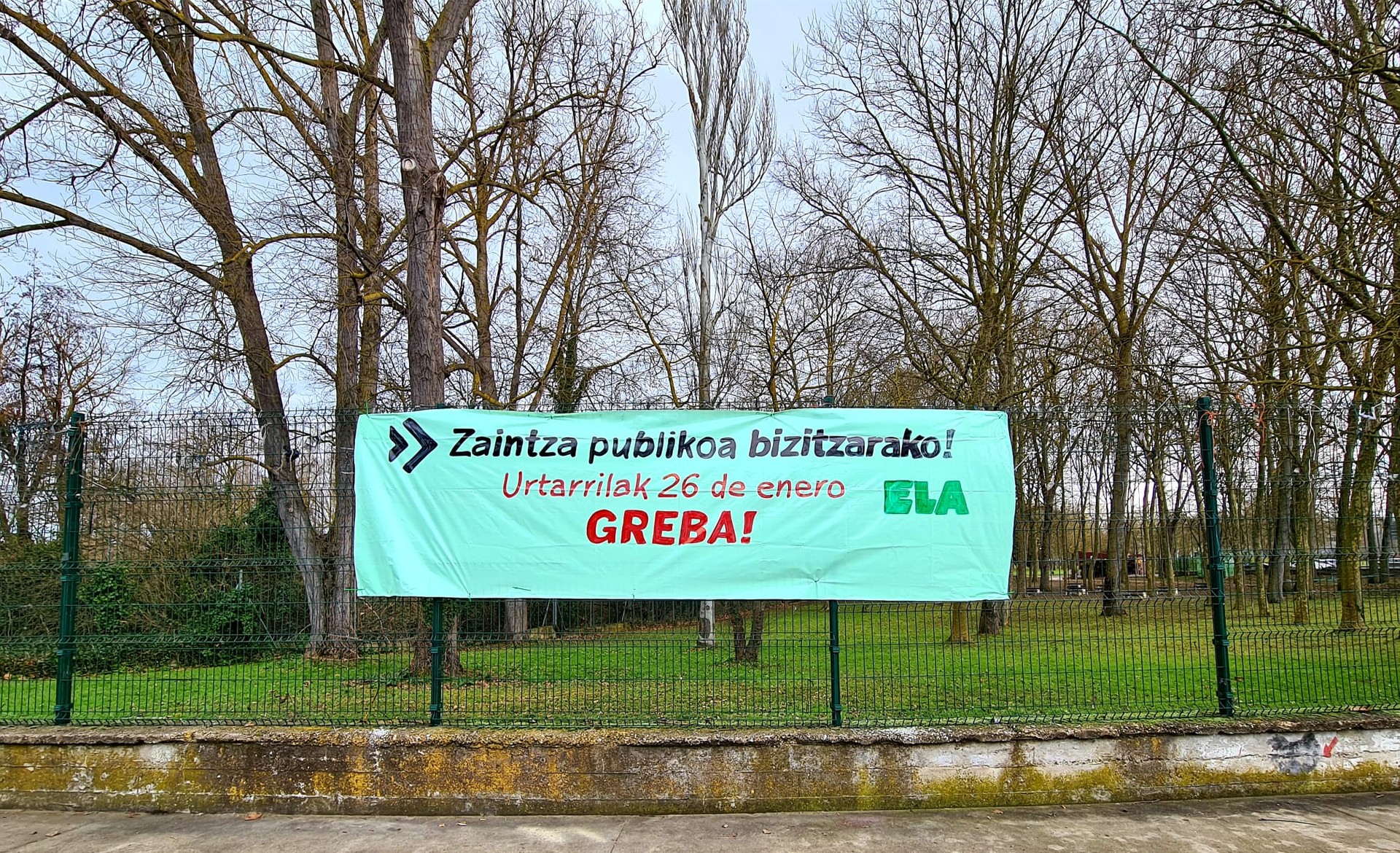 Zaintzako langileak grebara doaz, sindikatu guztiek deituta